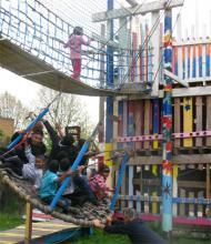 Adventure Playgrounds children playing on adventure playgrounds