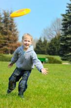 Having fun with a Frisbee