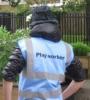 PATH playworkers wear these jackets when working - photo courtesy of Play Association Tower Hamlets